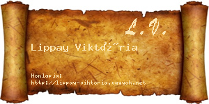 Lippay Viktória névjegykártya
